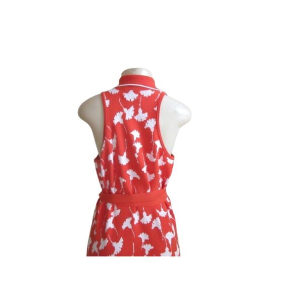 New w Tags, Diane Von Furstenberg for Target Ginkgo Cherry Tomato Wrap Dress L - Picture 6 of 8
